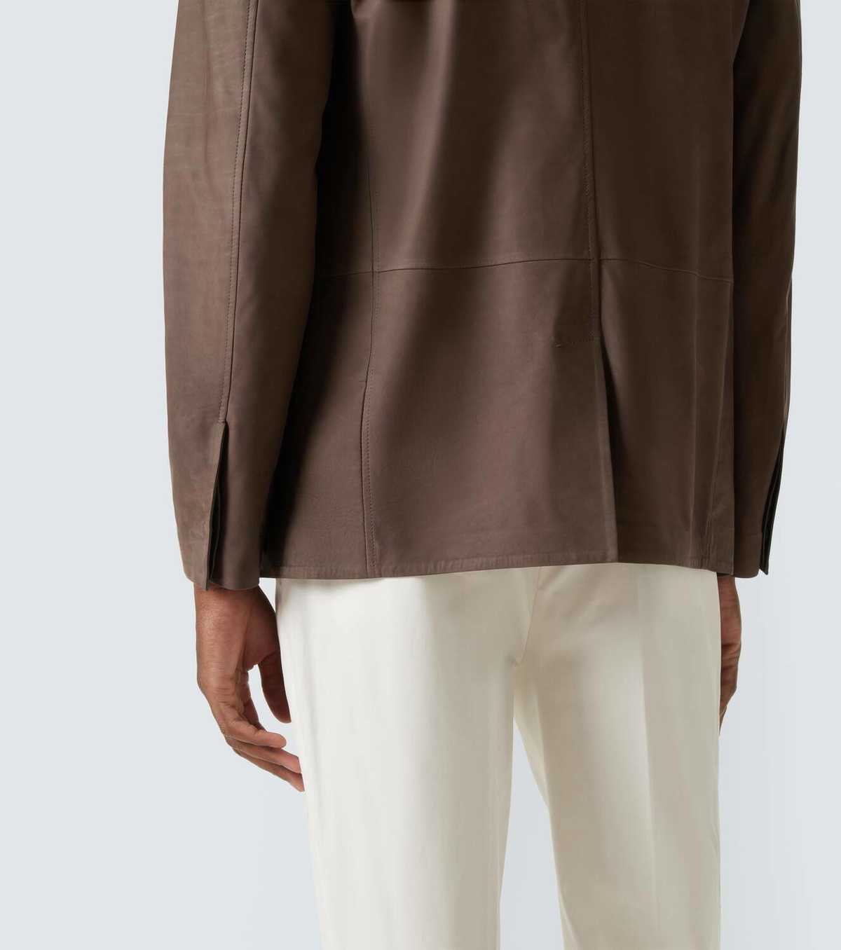 Zegna Il Conte leather jacket