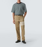 Thom Browne Striped oversized cotton T-shirt