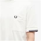 Fred Perry Authentic Men's Tipped Pocket T-Shirt in Ecru