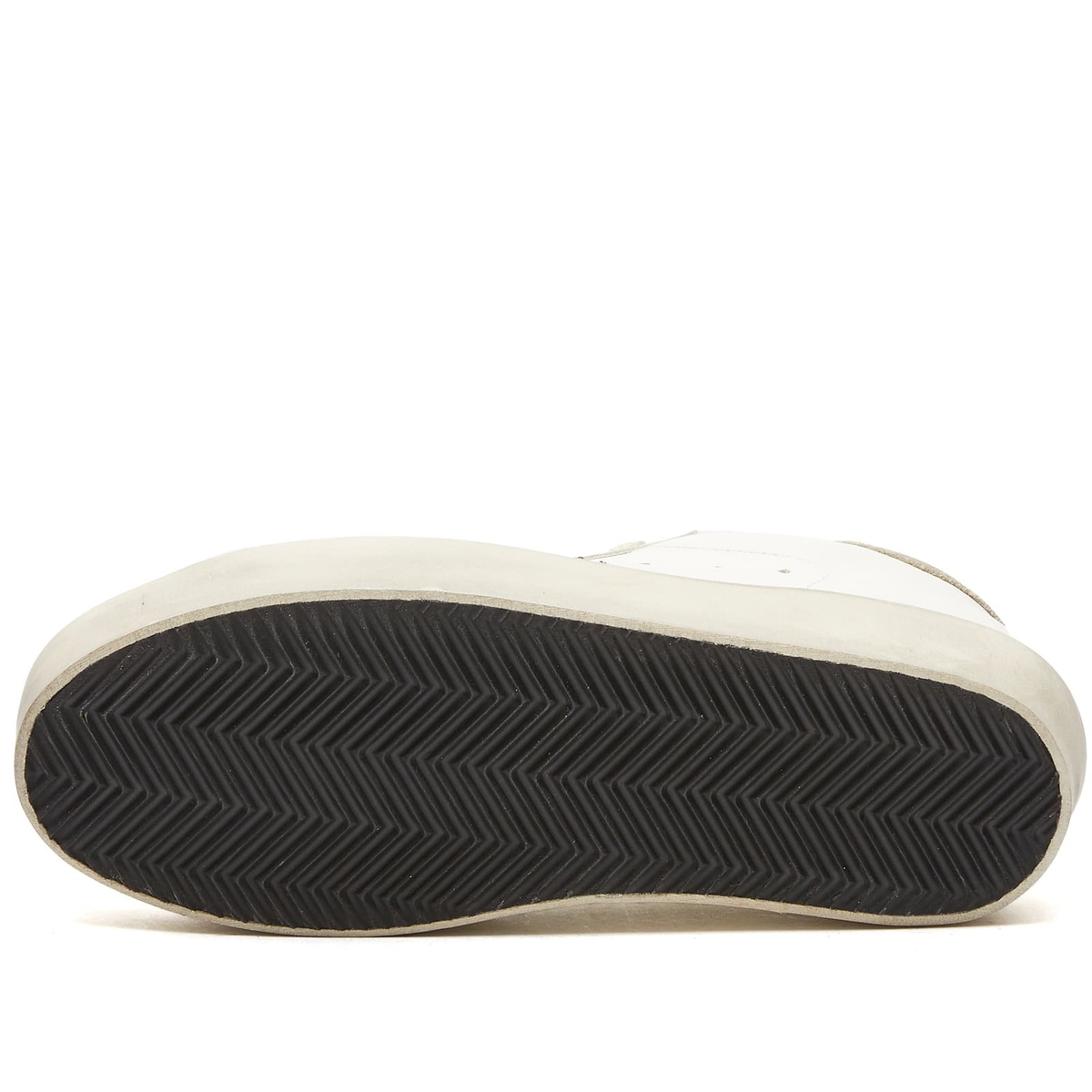 Golden Goose Women's Hi-Top Sar Leather Sneakers in White/Black/Gold