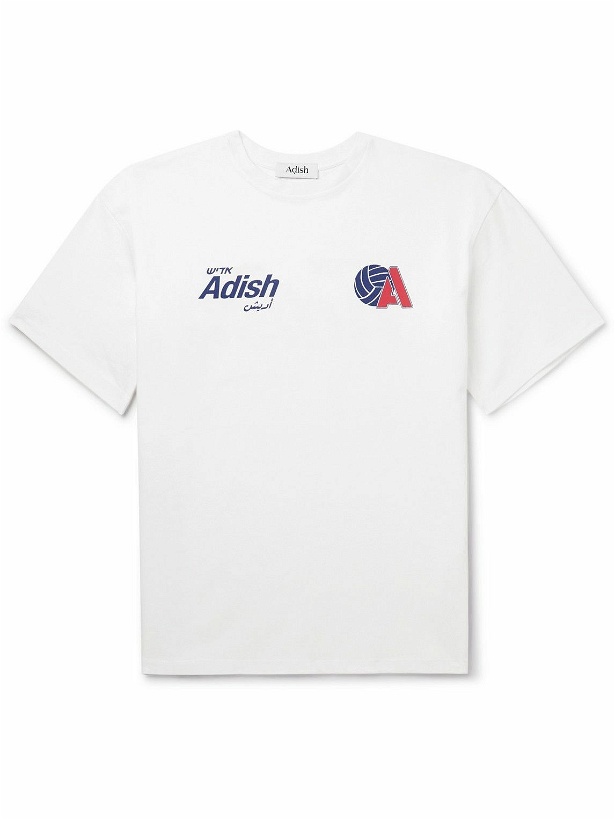 Photo: Adish - Kora Logo-Print Cotton-Jersey T-Shirt - White