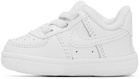 Nike Baby White Force 1 Crib Sneakers