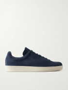 TOM FORD - Warwick Perforated Suede Sneakers - Blue