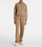 Fusalp Benada striped wool-blend jacket
