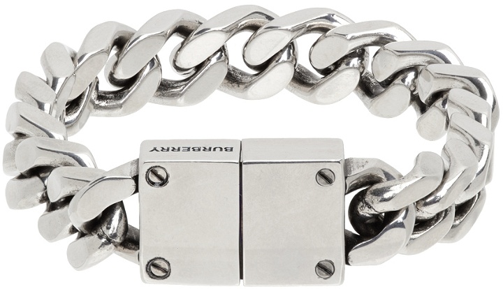 Photo: Burberry Silver Curb Chain Bracelet