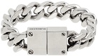 Burberry Silver Curb Chain Bracelet