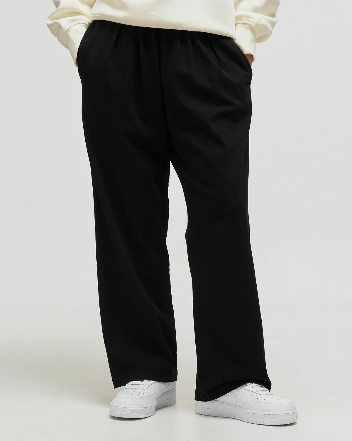 Les Tien Pleat Front Pant Black Casual Pants