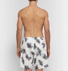 Saturdays NYC - Wide-Leg Long-Length Printed Swim Shorts - White