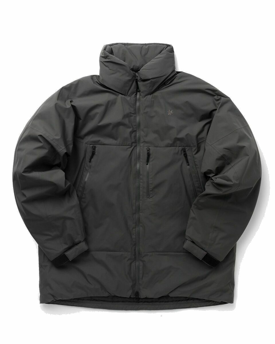 Photo: Goldwin Gore Tex Windstopper Puffy Mil Jacket Green - Mens - Windbreaker