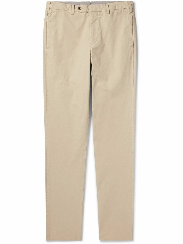 Photo: Sid Mashburn - Straight-Leg Garment-Dyed Cotton-Twill Trousers - Neutrals