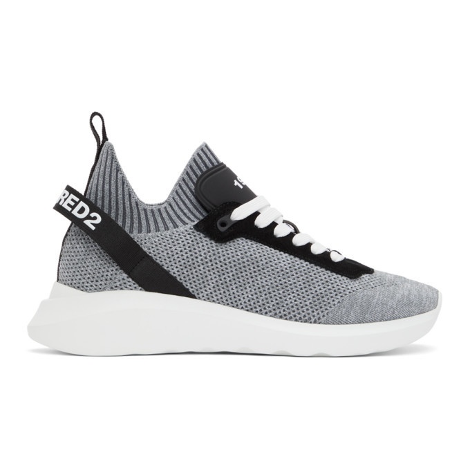 Photo: Dsquared2 Grey Speedster Sneakers
