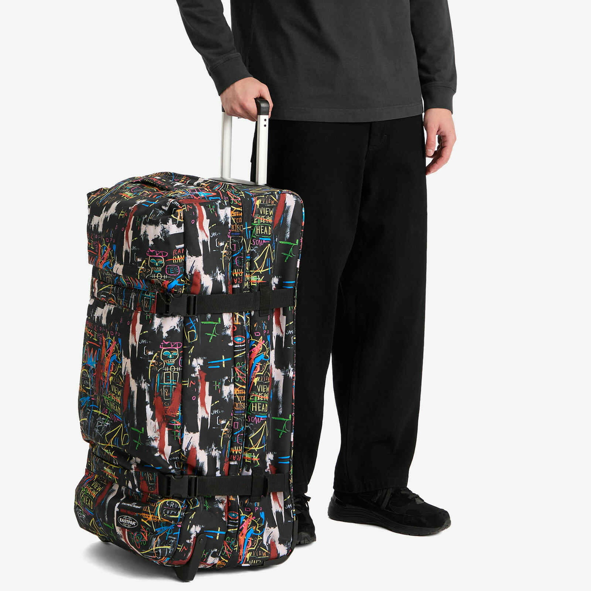 Eastpak x Basquiat Transit'r Large Luggage Case - Kings 2 in Multi 