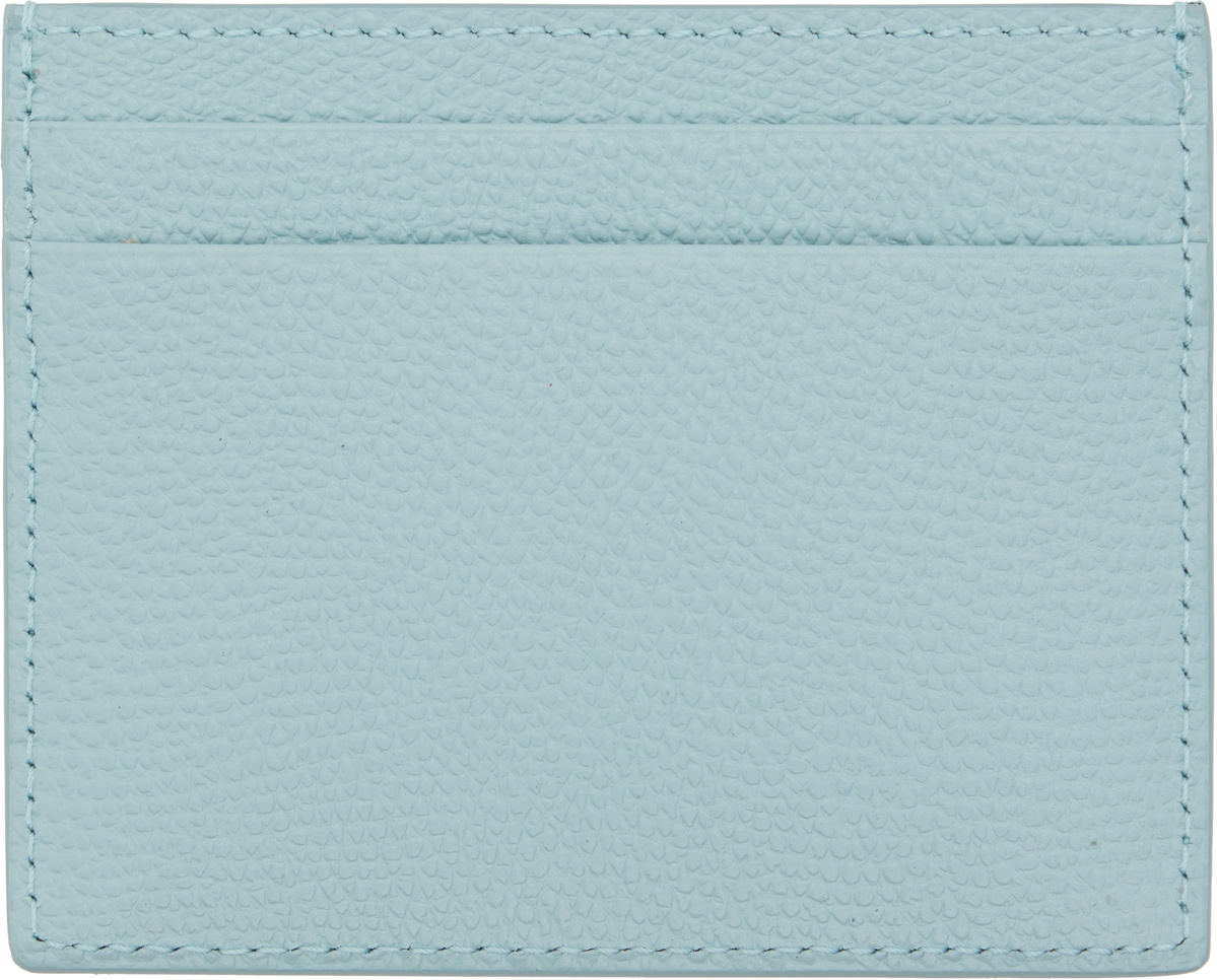 Valentino Garavani Blue Cherryfic Card Holder