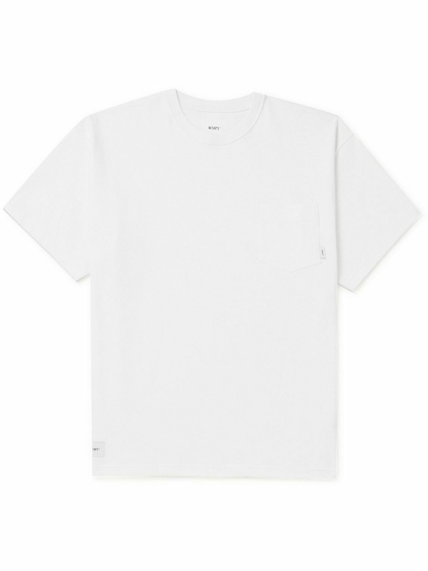 Photo: WTAPS - Logo-Appliquéd Cotton-Jersey T-Shirt - White