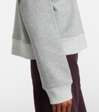 Victoria Beckham Printed cotton-blend jersey sweatshirt