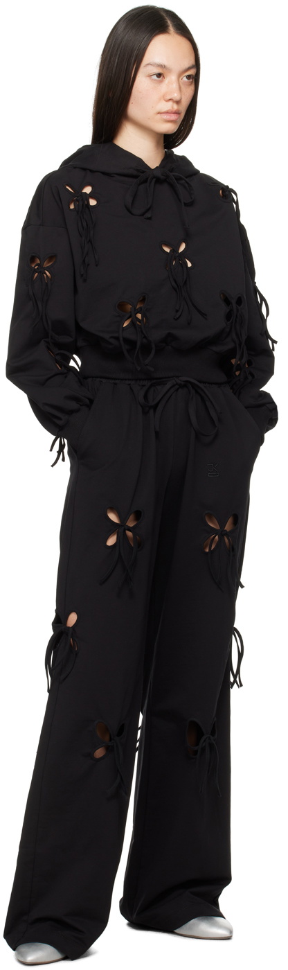 J.Kim Black Petal Hoodie