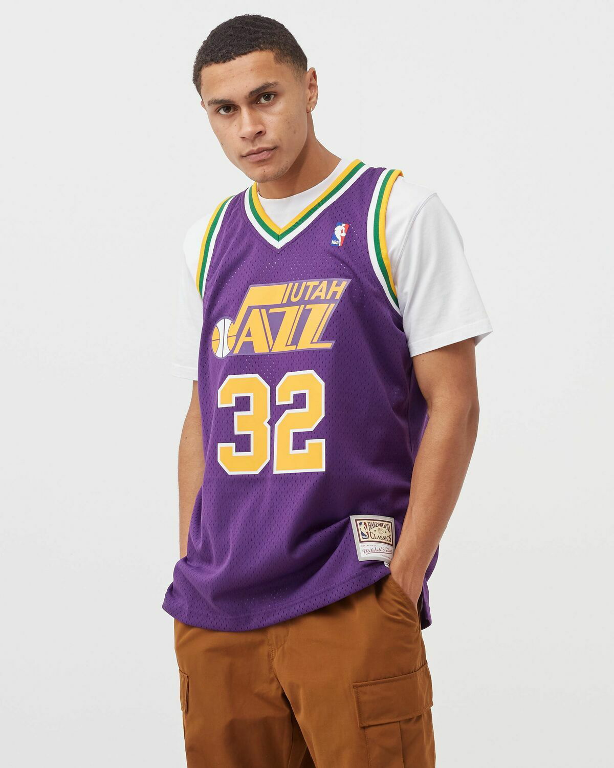 mitchell&ness utah Jazz ゲームシャツ nbaユニフォーム Mitchell & Ness Swingman Jersey Utah Jazz 1996-97 Karl