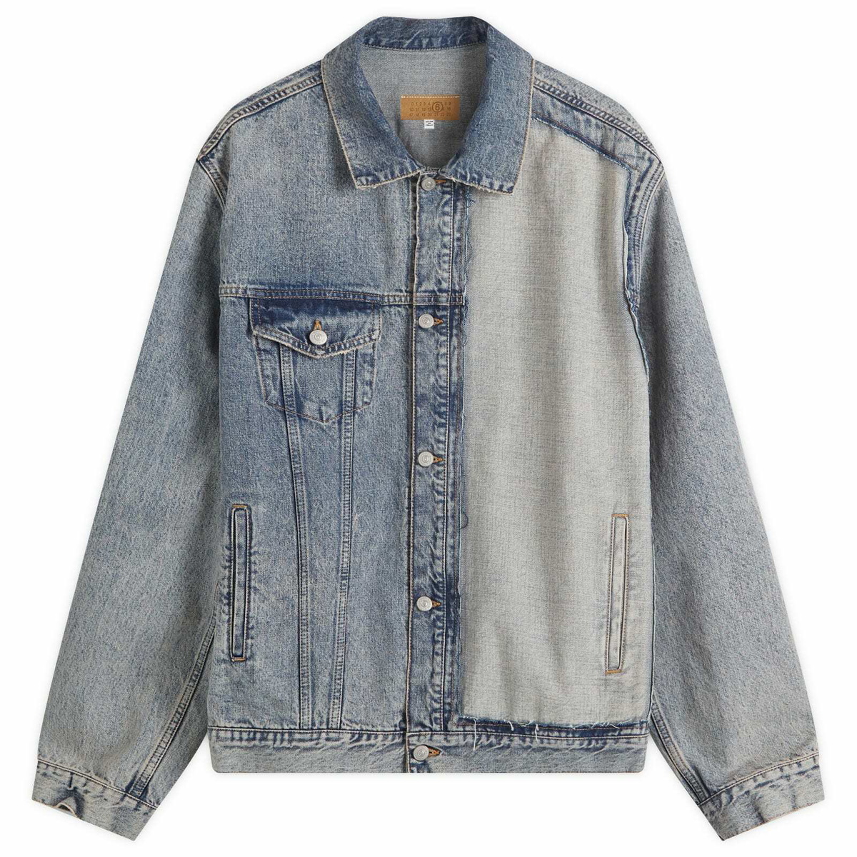 MM6 Maison Margiela Men's Denim Jacket in Light Blue MM6 Maison