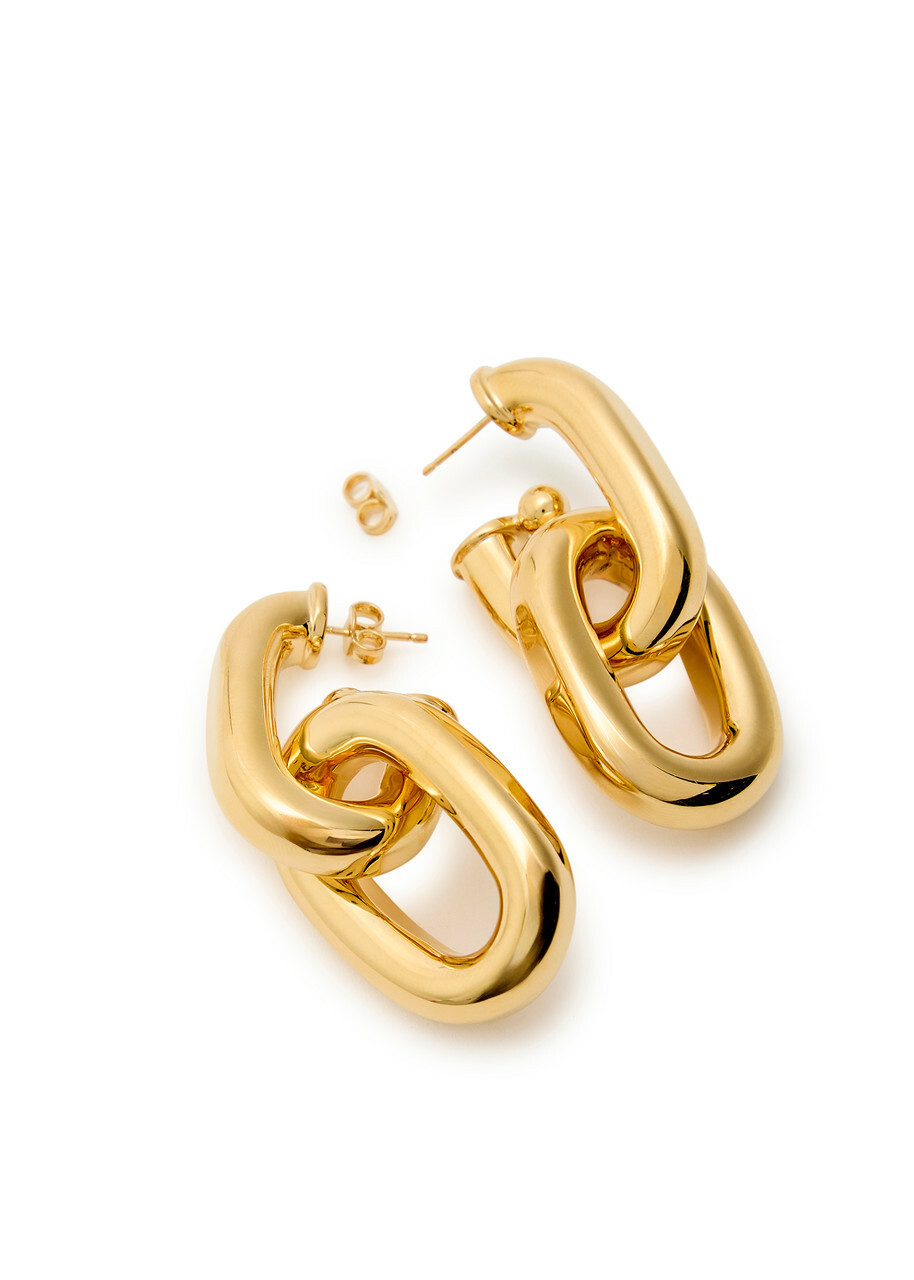 Rabanne XL Link Chain Hoop Earrings - Gold - One Size