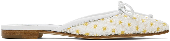 Photo: Manolo Blahnik White Ballermiu Mules