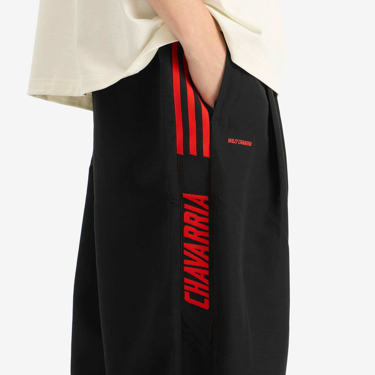 Adidas Men's x Willy Chavarria Knit Track Pant in Black adidas