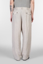 Ziggy Chen Pants In Beige Linen