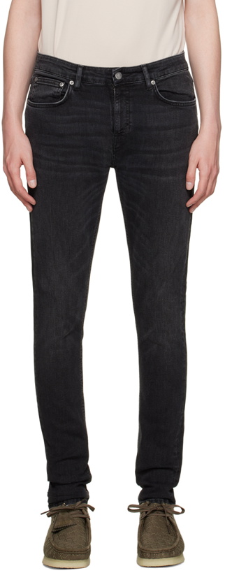 Photo: Nudie Jeans Black Skinny Lin Jeans