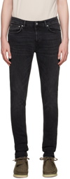 Nudie Jeans Black Skinny Lin Jeans