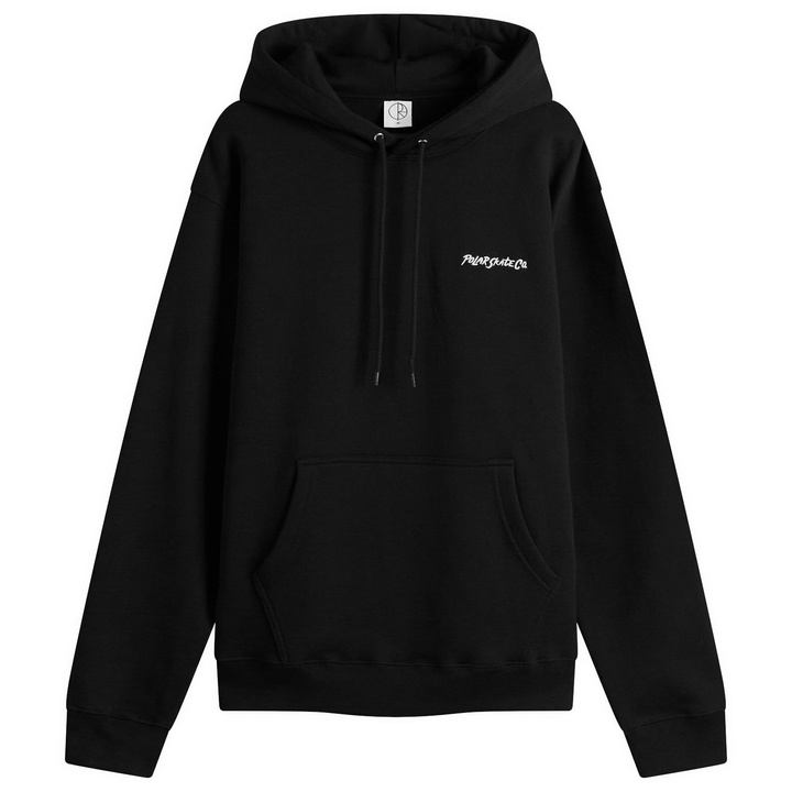 Photo: Polar Skate Co. Men's Surf Logo Hoodie in Black
