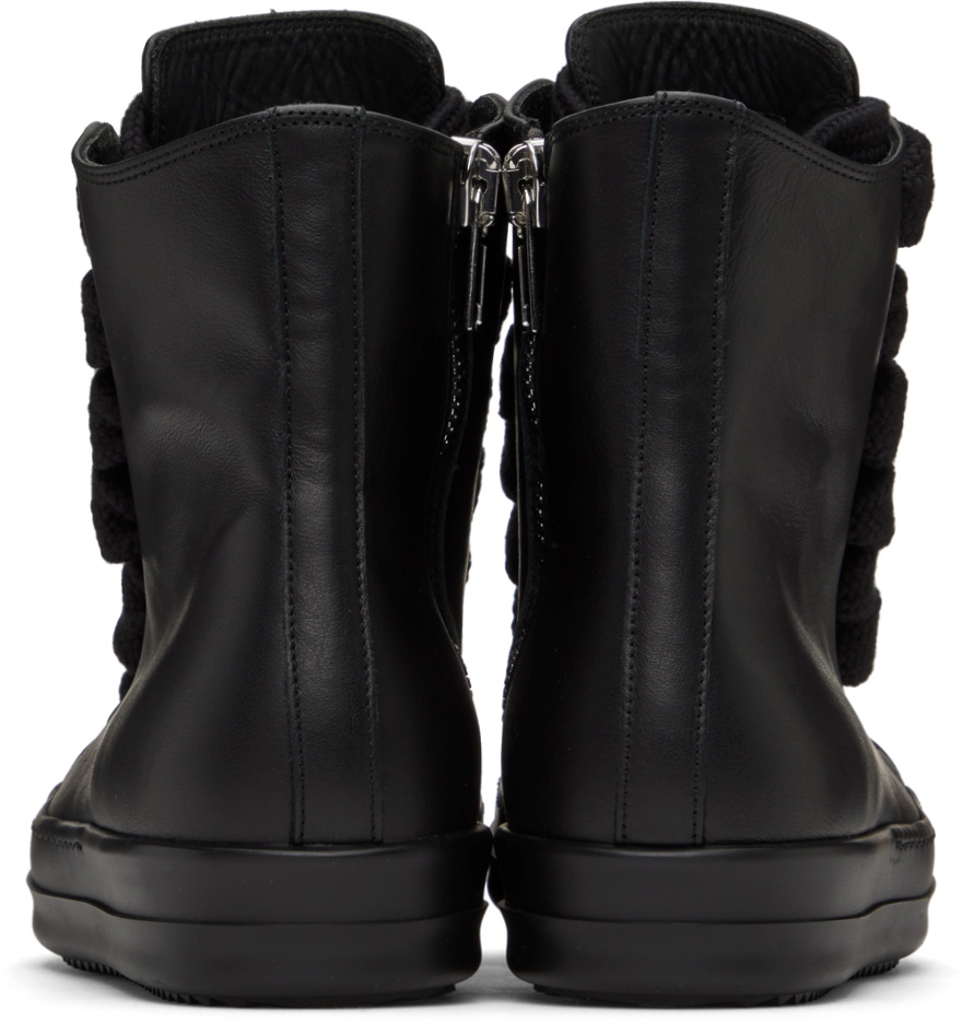 Rick Owens Black Jumbo Laced Sneakers Rick Owens