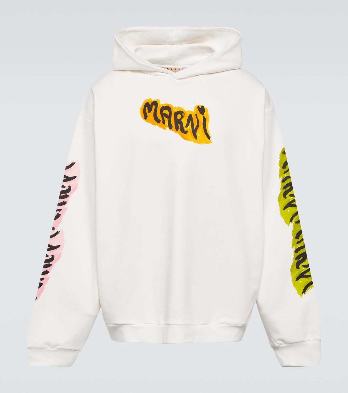 【MARNI】 Printed cotton jersey hoodie Marni Printed cotton jersey hoodie Marni