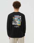 New Balance Athletics Legacies Graphic Collage Long Sleeve Tee Black - Mens - Longsleeves