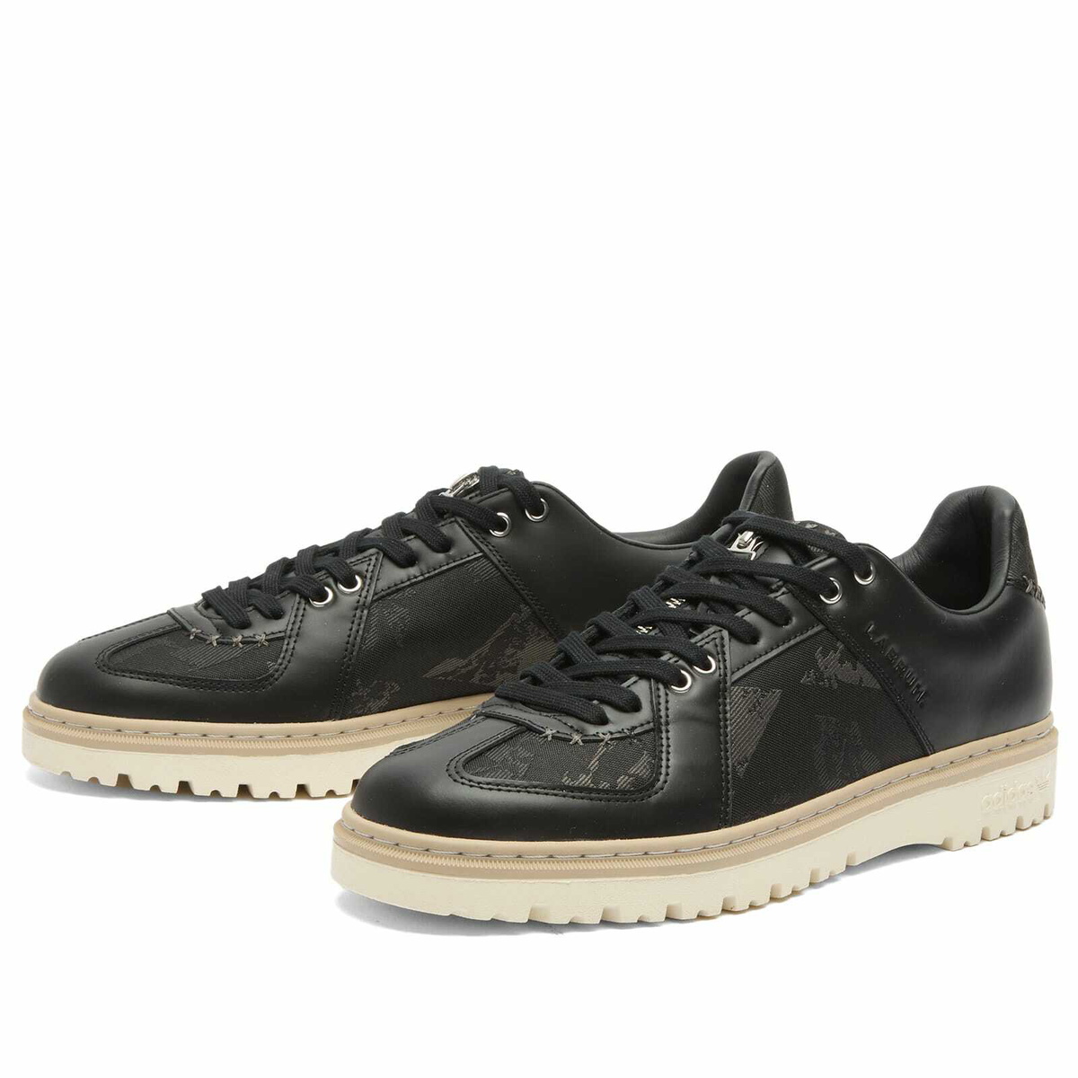 END. x Adidas x Labrum BW Army Sneaker in Core Black/Wonder Beige/Cloud White