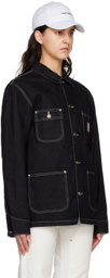 Carhartt Work In Progress Black OG Chore Denim Jacket