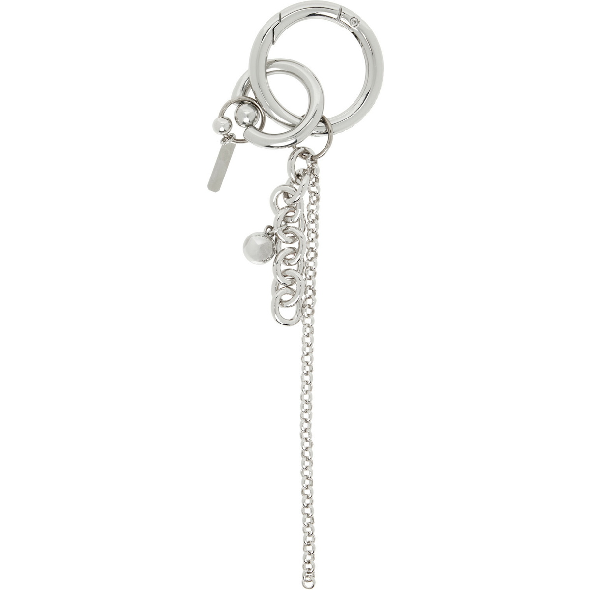 Justine Clenquet Silver Lewis Keychain