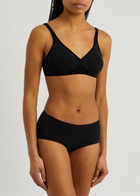 Wolford Skin Seamless Stretch-cotton Soft-cup bra Black