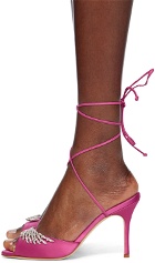Manolo Blahnik Pink Plumena 90 Heeled Sandals