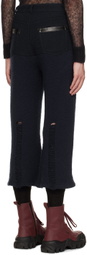 PONDER.ER SSENSE Exclusive Navy Jean Trousers