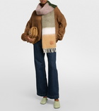Loewe Striped mohair and wool scarf