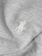 Polo Ralph Lauren - Tapered Logo-Embroidered Cotton-Jersey Sweatpants - Gray