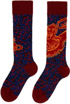 Vivienne Westwood Multicolor Leopard Socks