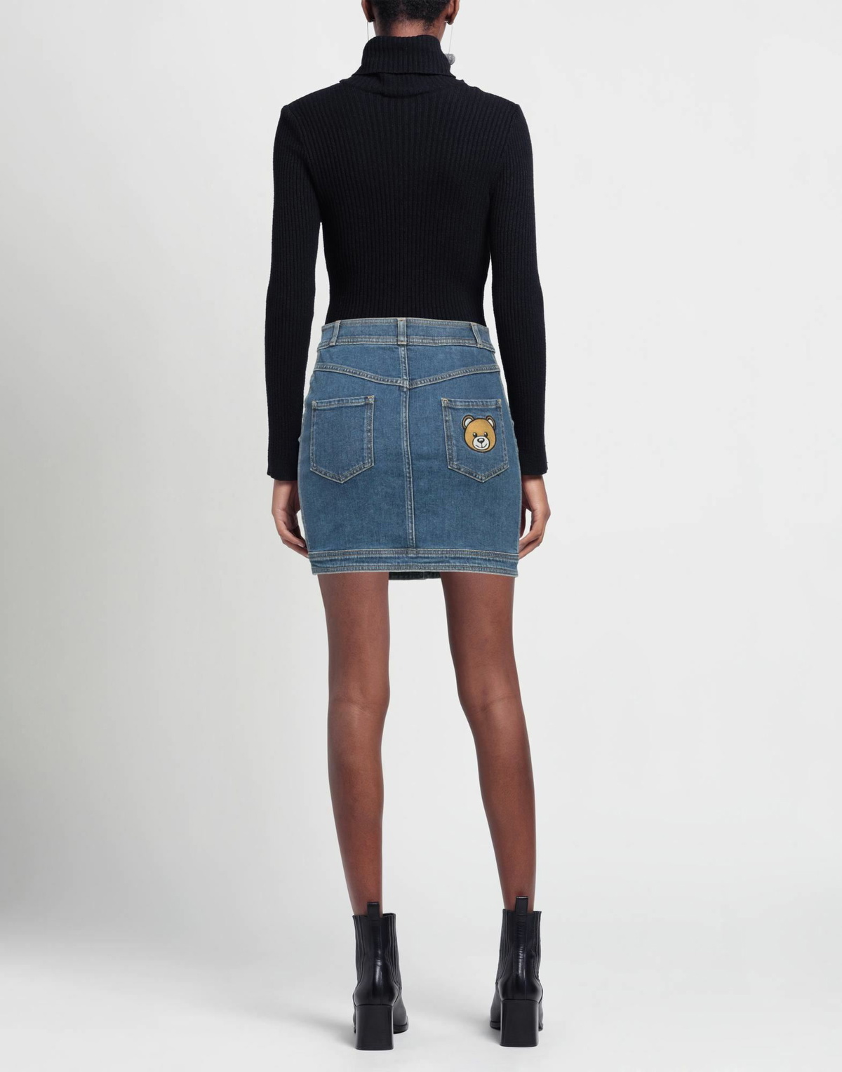 Moschino Womens Denim skirt in Blue