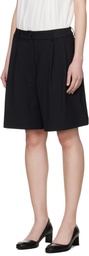 Cordera Black Tailored Bermuda Shorts