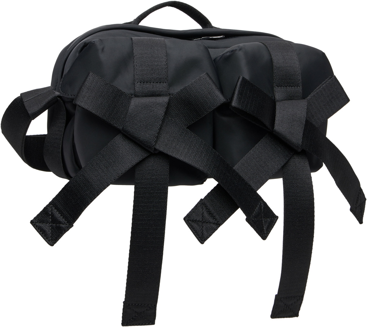 Simone Rocha Black Classic Bow Crossbody Bag