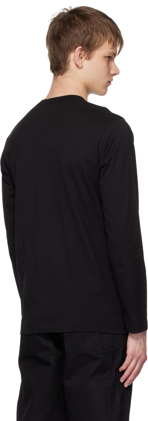 Comme des Garçons Shirt Black Crewneck Long Sleeve T-Shirt
