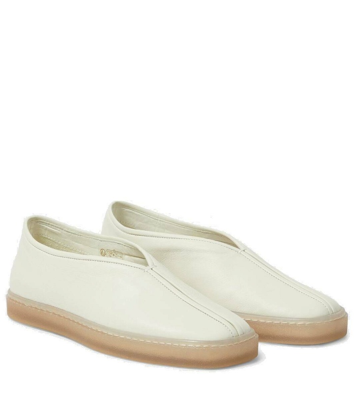 Photo: Lemaire Piped leather loafers