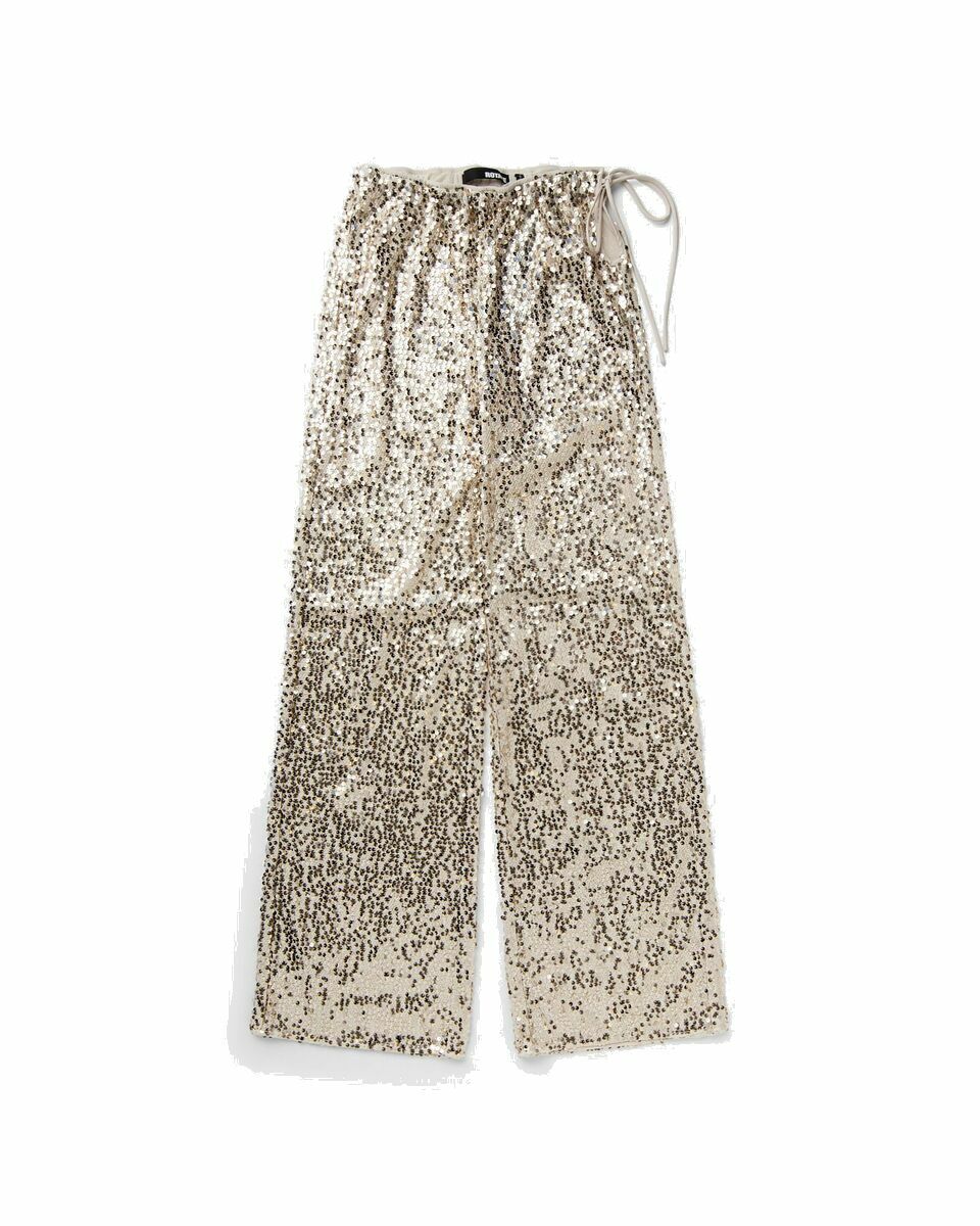 Photo: Rotate Birger Christensen Net Sequins Pants Silver - Womens - Casual Pants