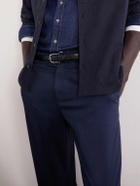 Eleventy - Slim-Fit Cotton-Blend Twill Chinos - Blue
