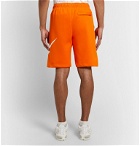 Nike - Sportswear Club Fleece-Back Cotton-Blend Jersey Drawstring Shorts - Orange
