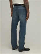 GUCCI - 20cm Logo Detail Cotton Denim Jeans